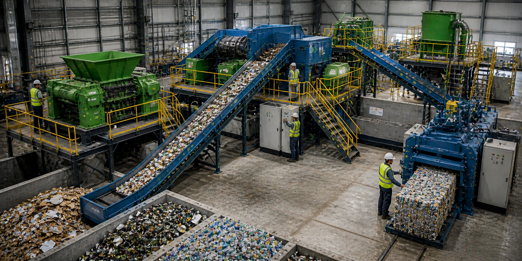 How Does a Quard Shaft Shredder Work in Waste Disposal