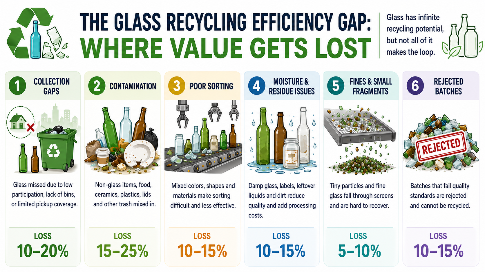 Glass Recycling Efficiency Gap