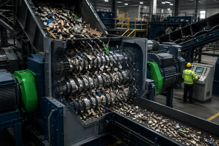 Quad Shaft Shredders Working & Their Industrial Significance