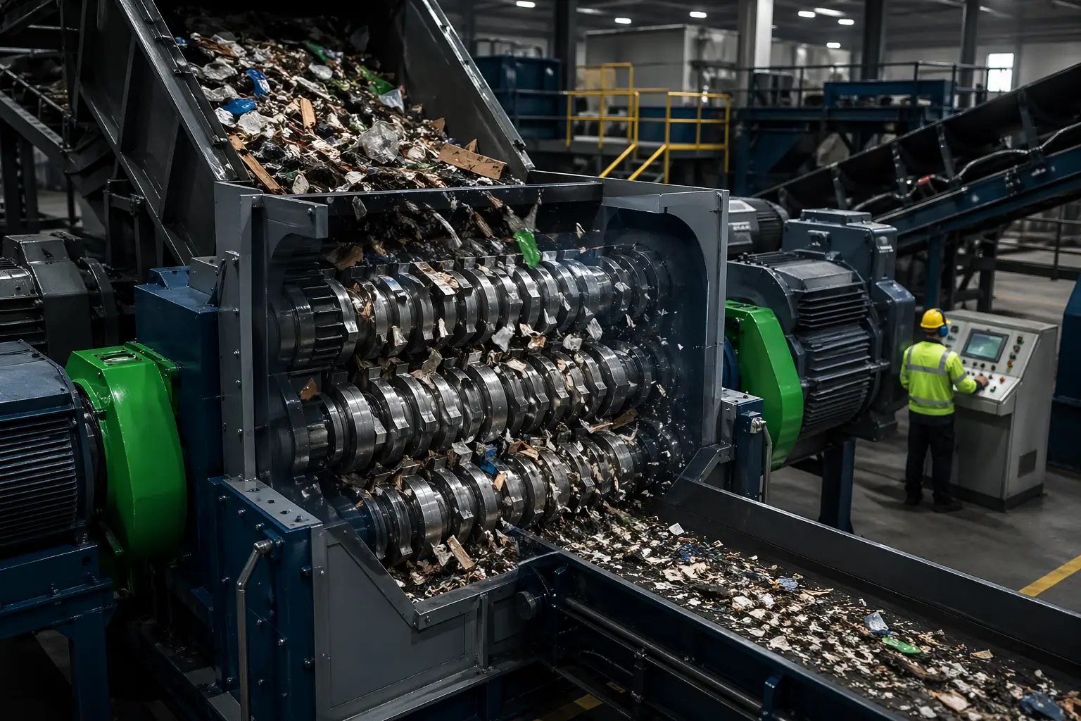 Quad Shaft Shredders Working & Their Industrial Significance